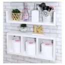 Nicho Prateleira 2 Unidades MDF Branco Decoração mdf