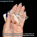 Luminária Emergência Lâmpada 30 ou 60 Leds Recarregável Bivolt Luz Branca Fria