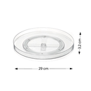 Organizador Giratório Dry Coza 29x3,2cm Cor Cristal - Organização de Geladeira