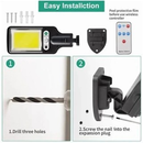 Refletor Solar LED 21W para Rua com Controle Remoto e Detecção Automática de Movimento