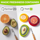 4Pcs Caixa de Silicone Armazenamento Frutas/Legumes: Reutilizável, Mantém Cebola/Abacate Frescos