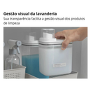 Dispenser Mantimentos, Cerais Detergente/Produtos Limpeza 1,5L (19,5cm) / 2,3L (23cm) / Kit Linha Flow