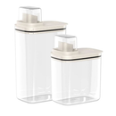 Dispenser Mantimentos, Cerais Detergente/Produtos Limpeza 1,5L (19,5cm) / 2,3L (23cm) / Kit Linha Flow