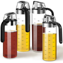 Dispenser Recipiente Garrafa de Vidro Luxo De Azeite Vinagre Pimenta Óleo Molho - Envio Imediato
