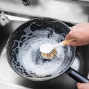 Escova De Cozinha Japonesa De Cabo Longo | Limpeza Estampa De Madeira De Alta Qualidade Cerdas De Sisal