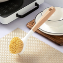 Escova De Cozinha Japonesa De Cabo Longo | Limpeza Estampa De Madeira De Alta Qualidade Cerdas De Sisal