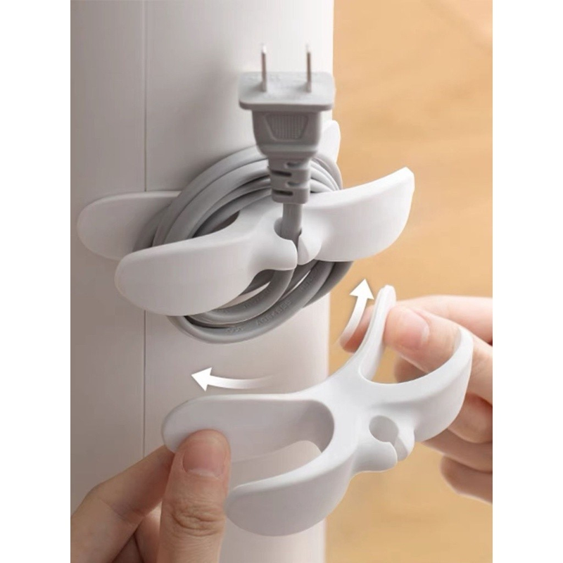 5 Unidades Organizador de fios plástico armazenar simples para casa Cores Aleatórias