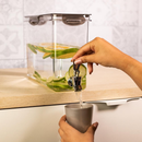 Reservatório Dispenser Geladeira para Água Garrafa 5,85 L Tampa Fumê Plasútil