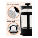 Cafeteira Prensa Francesa Café Expresso Leite Cremoso Cremeira 350ml